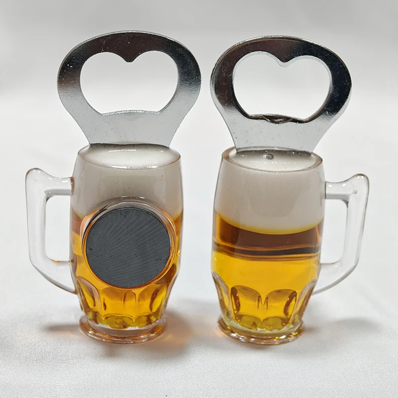 Simulierter Bierkrugöffner, kreativer Kühlschrankmagnet